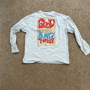 Forever 21 White Long Sleeve Tee with Vibrant Graphic